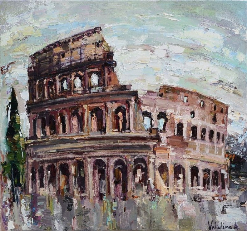 Colosseum By Anastasiya Valiulina, Oil Painting