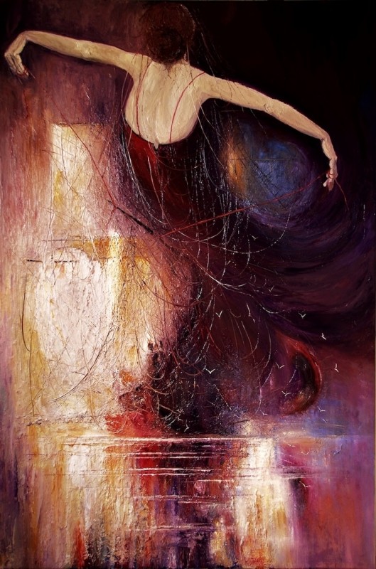 Dance By Justyna Kopania, Oil Painting