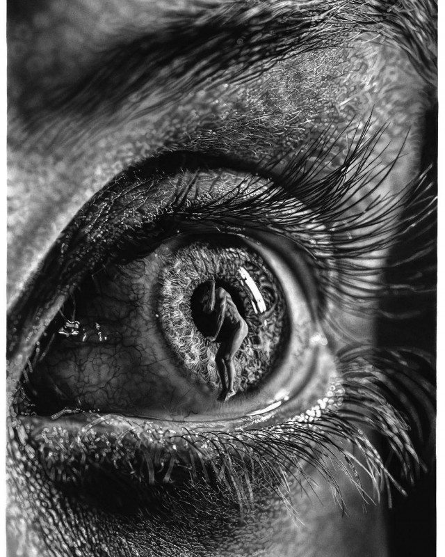 Hyperrealism Drawing Eye By Jono Dry