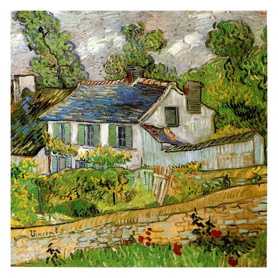 Maison a Auvers By Vincent Van Gogh, Oil Painting