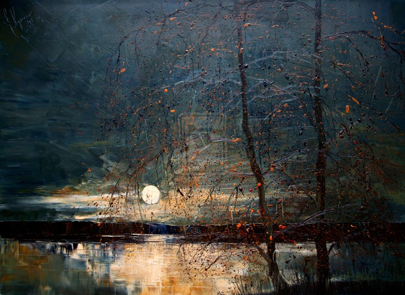 Midnight By Justyna Kopania, Oil Painting
