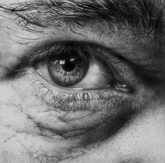 Photorealistic Eyes By Armin Mersmann, Drawing