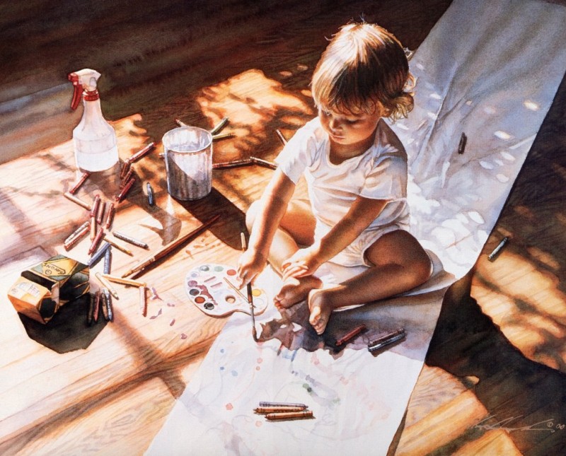 Realistic Watercolor Paintings By Steve Hanks Art Katalay Net
