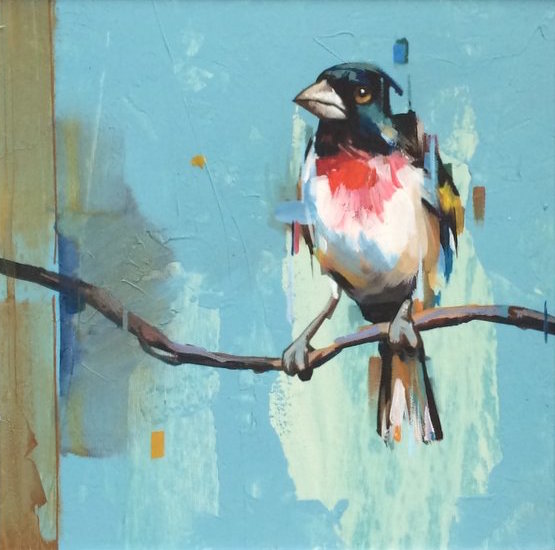 Sparrow By Dragan Petrovic Pavle, Oil Painting