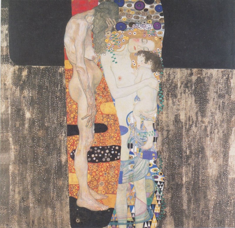The Three Ages Of A Woman By Gustav Klimt, Oil Painting