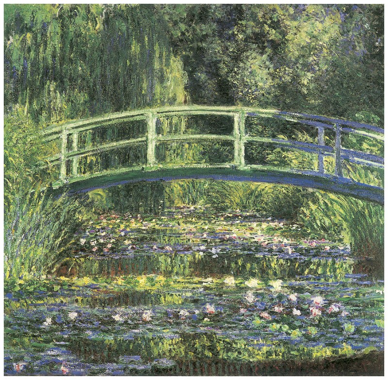 The Waterlily Pond With The Japanese Bridge By Claude Monet, Oil Painting
