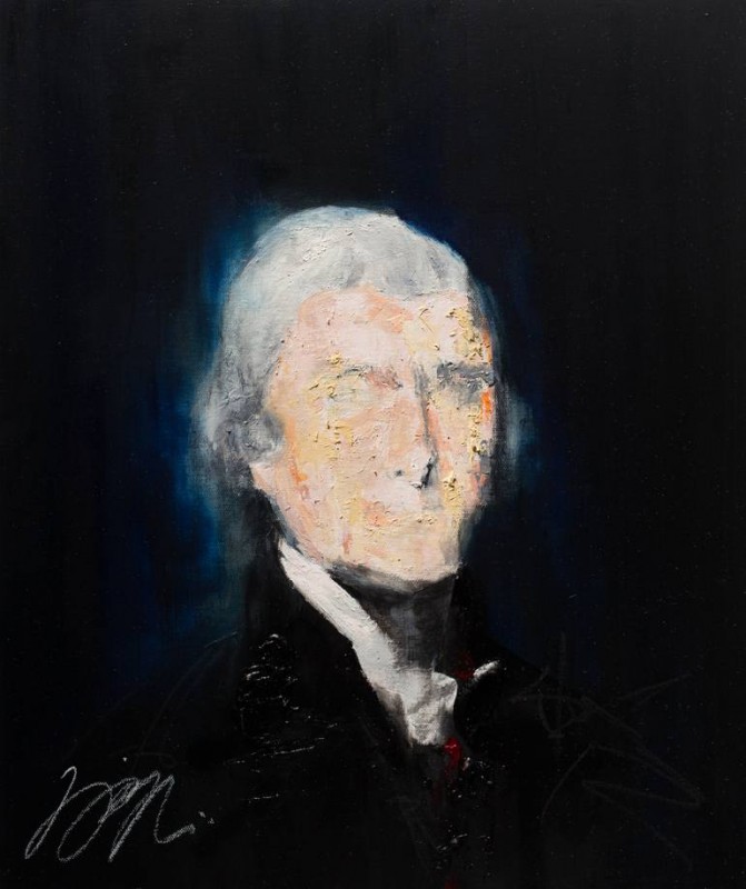 Thomas Jefferson By Tomoya N, Acrylic Painting