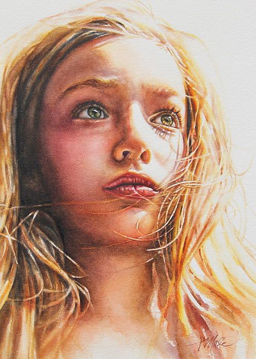 Through the Eyes of a Child by Tracy Male, Watercolor Painting