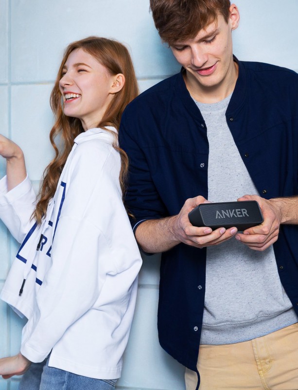 Anker Soundcore Bluetooth Speaker with Loud Stereo Sound
