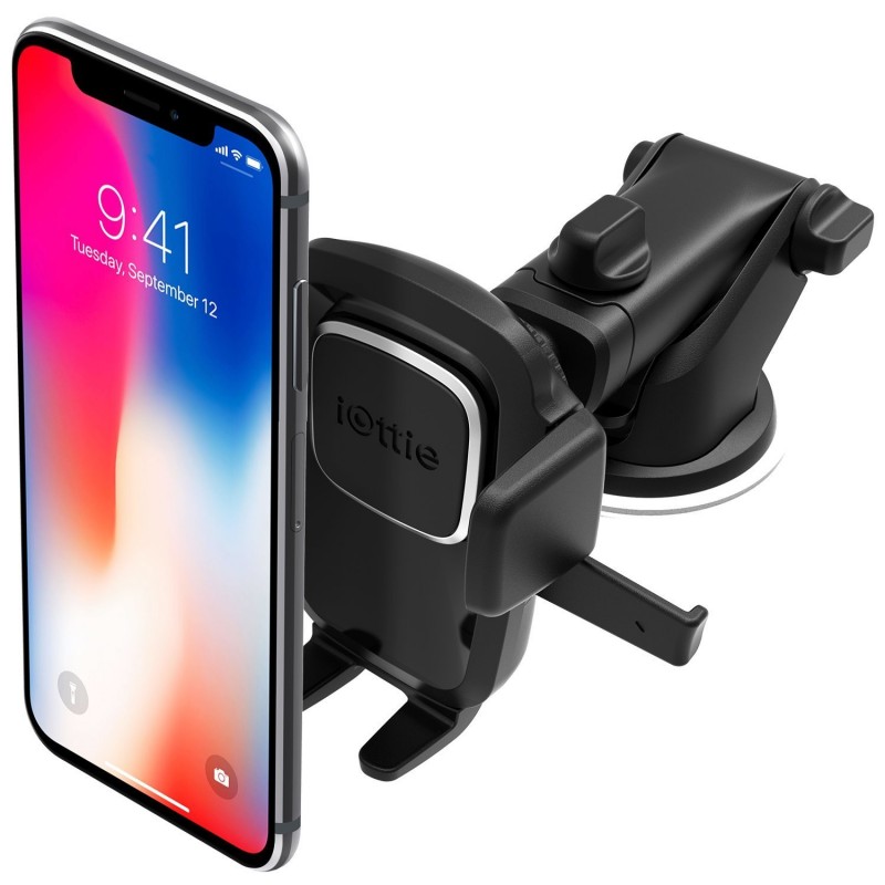 iOttie Easy One Touch 4 Dashboard & Windshield Car Phone Mount Holder for iPhone X 8 Plus 7 6s SE Samsung Galaxy S9 S8 Edge S7 S6 Note 8 & other Smartphone