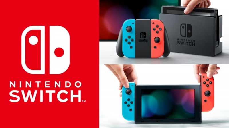 Nintendo Switch - Neon Red and Neon Blue Joy-Con