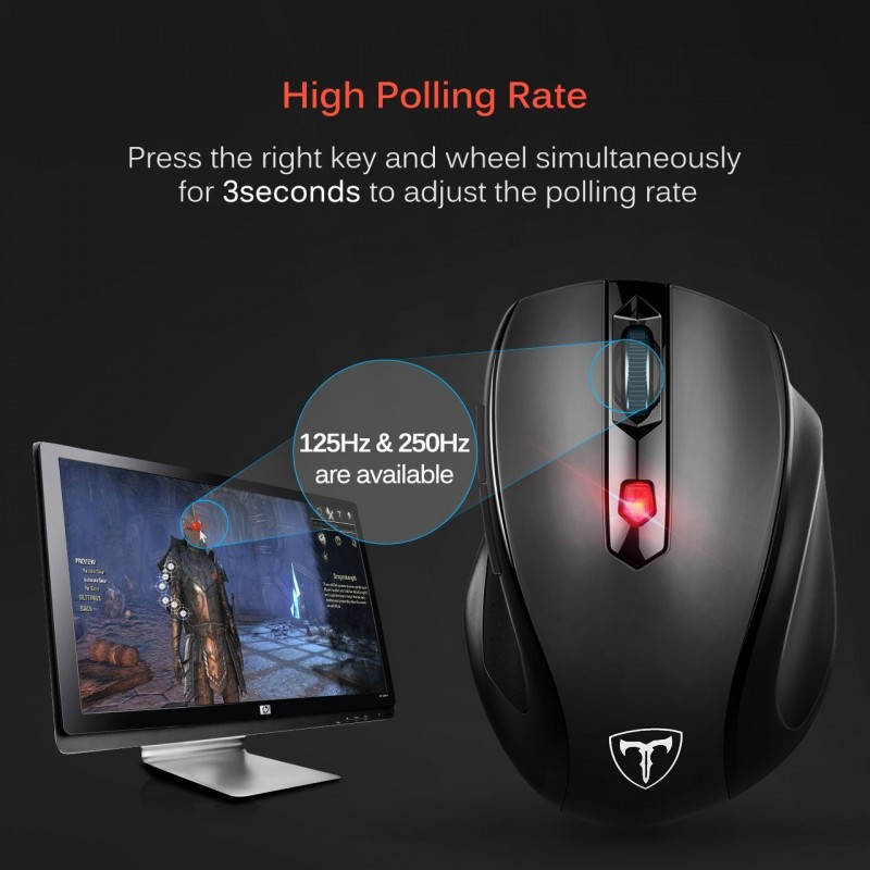 VicTsing MM057 2.4G Wireless Portable Mobile Mouse Optical Mice with USB Receiver