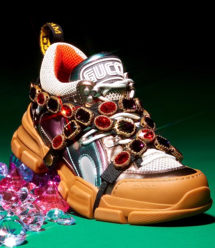 Gucci Jeweled-Strap Sneakers