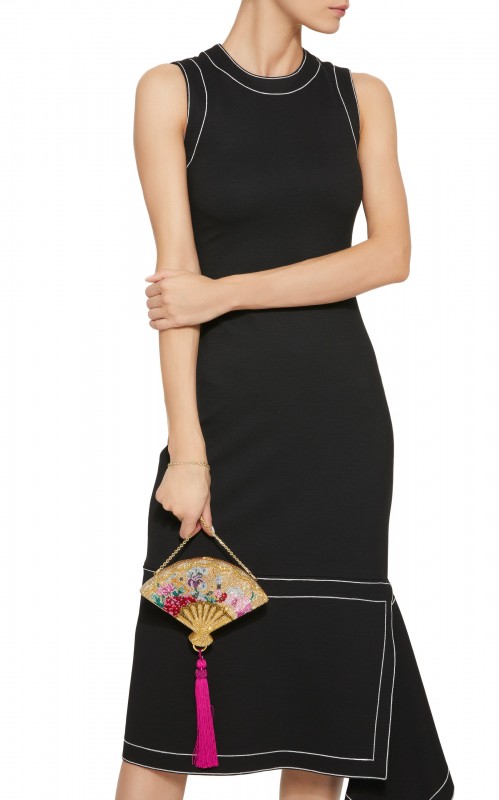 Judith Leiber Couture Gion Fan Clutch