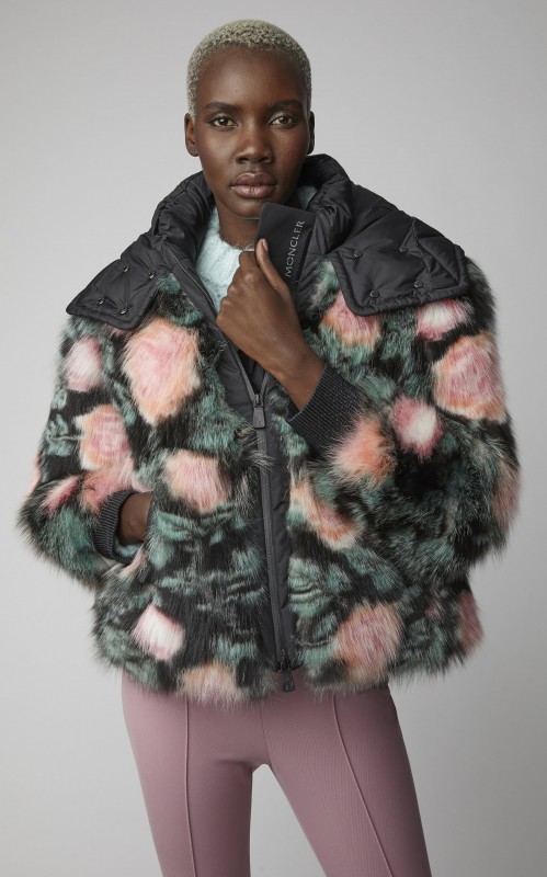 Moncler Genius Shell-Trimmed Fox-Fur Hooded Jacket