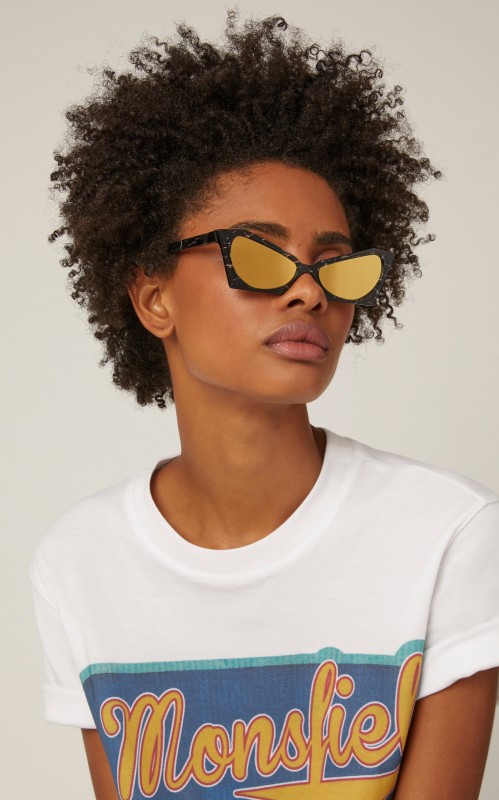 Pawaka Empatbellas Cat-Eye Marbled Acetate Sunglasses 