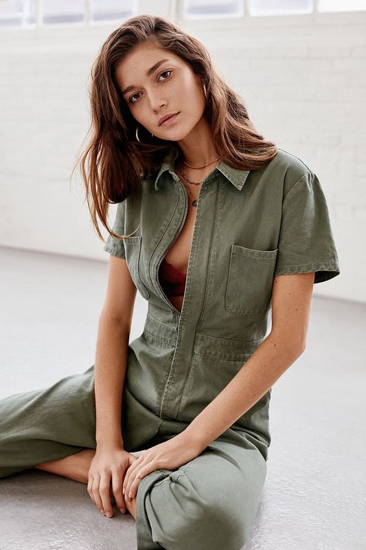 Urban Outfitters Canvas Flight Jumpsuit