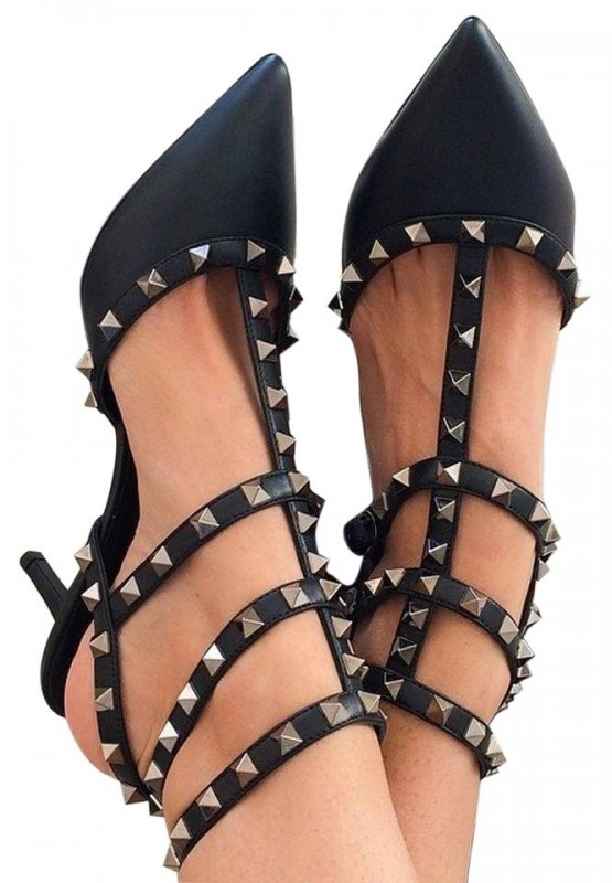 Valentino Garavani 'Rockstud' T-Strap Pump