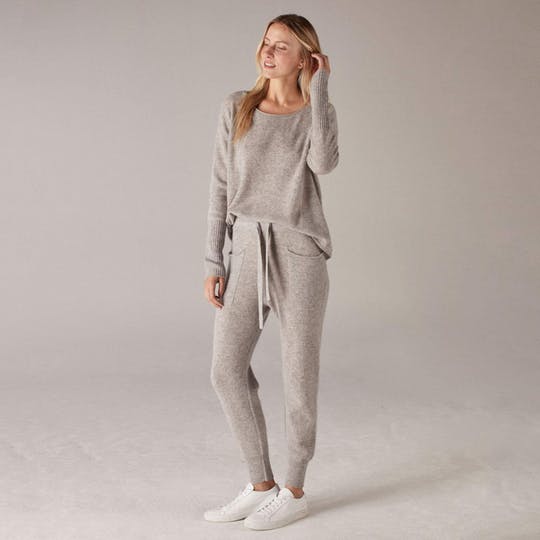 Women's Cashmere Sweatpants Cement by NAADAM
