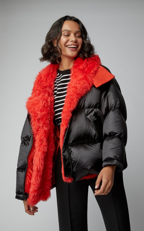 Quilted Shell Hooded Puffer Coat 