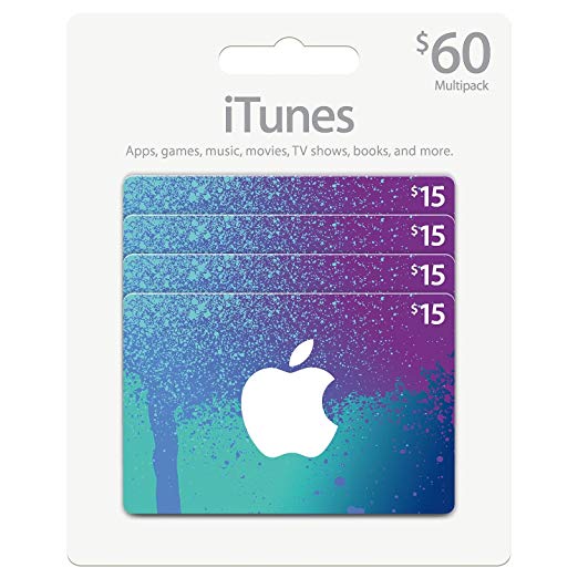 iTunes 60 $ Gift Card Multipack