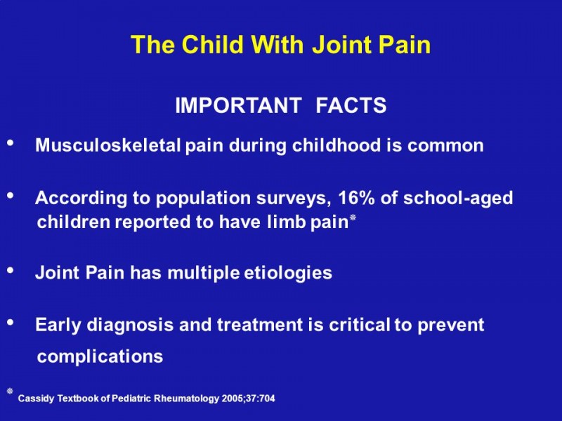 What Can Cause Joint Pains In Children?