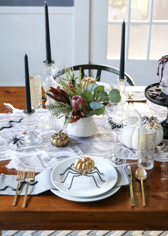 20 Ideas For Halloween Table Decorations That Are Stylish And Spooky