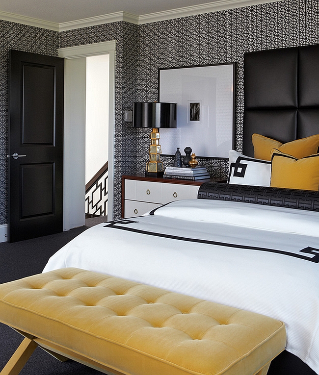 Bold Black And White Bedrooms