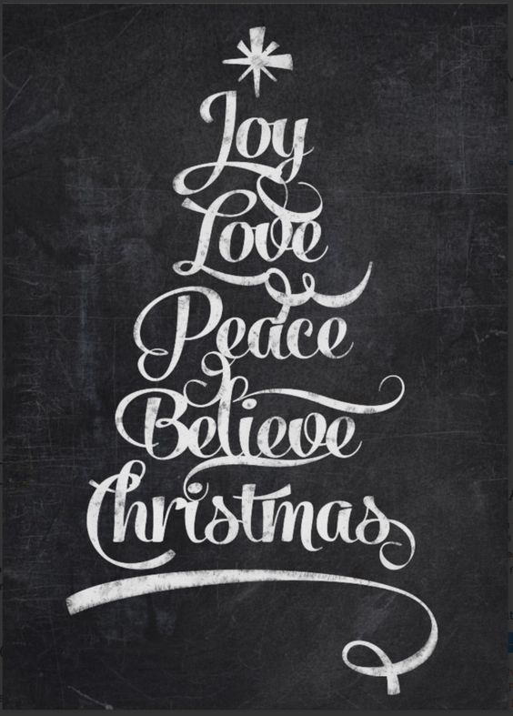 Christmas Joy Tree Chalkboard