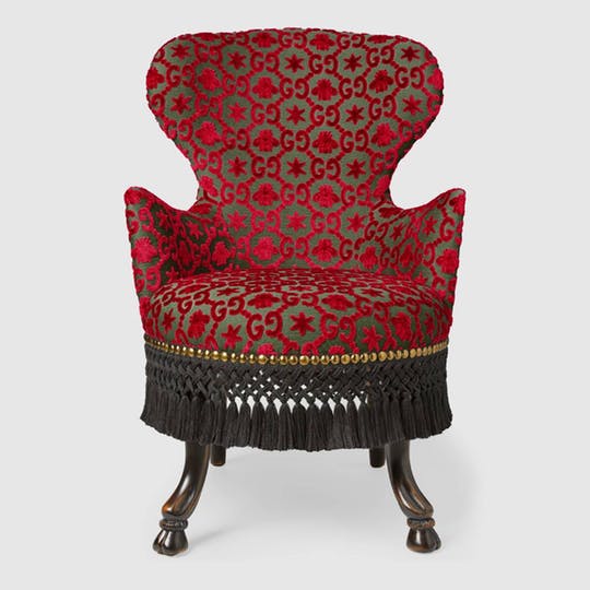 GG jacquard Armchair - Red By Gucci