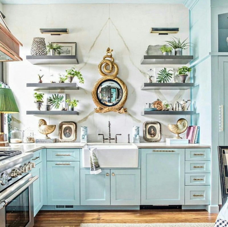 Iced Blue Kitchen