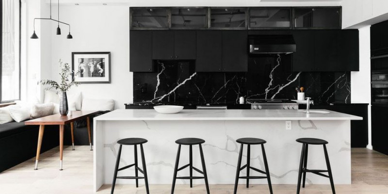 Inspiring Ideas for Crafting a Classic Black and White Kitchen