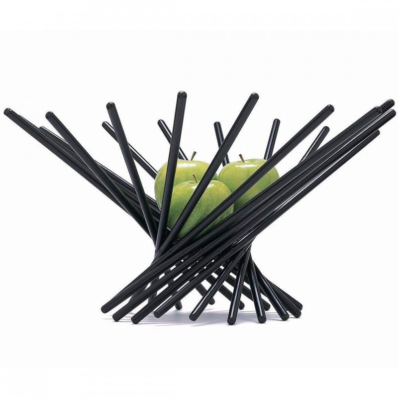 MoMA Satellite Fruit Bowl in Black, Large