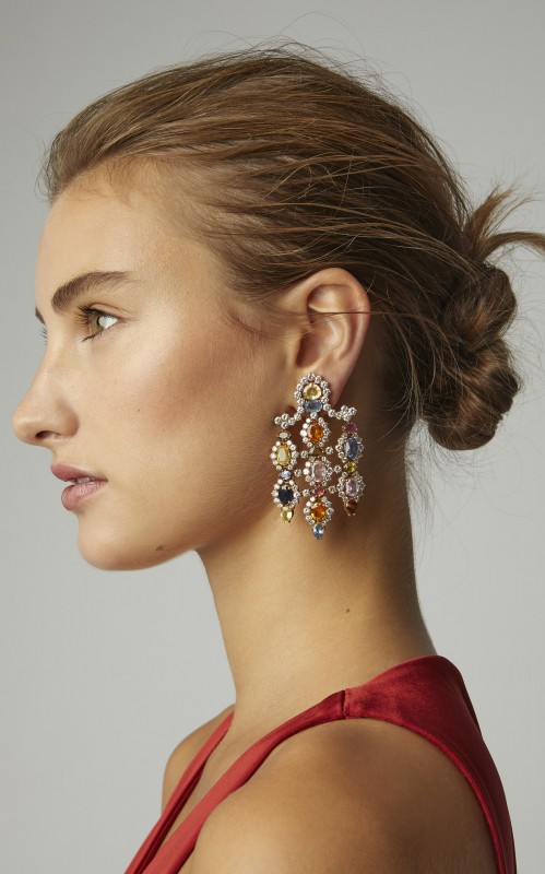 Eleuteri One-Of-A-Kind Sapphire Chandelier Earrings