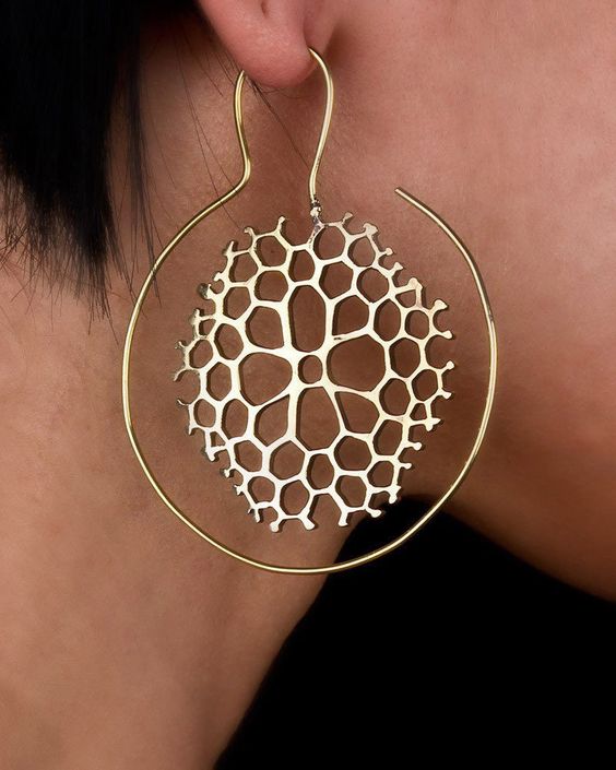 Honeycomb Dangle Earrings