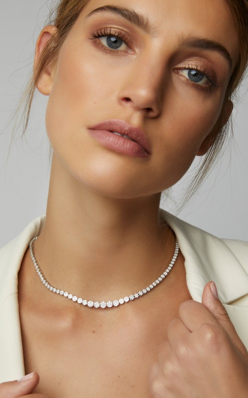 Sanjay Kasliwal Pave Diamond Necklace