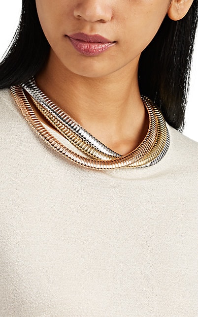 Sidney Garber Tre Collana D'Oro Collar Necklace 
