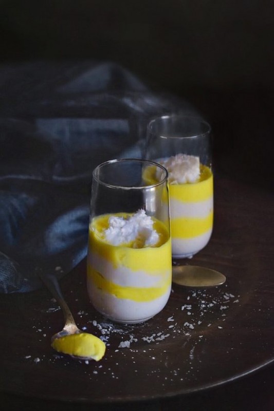 Coconut-Lemon Mousse Trifle