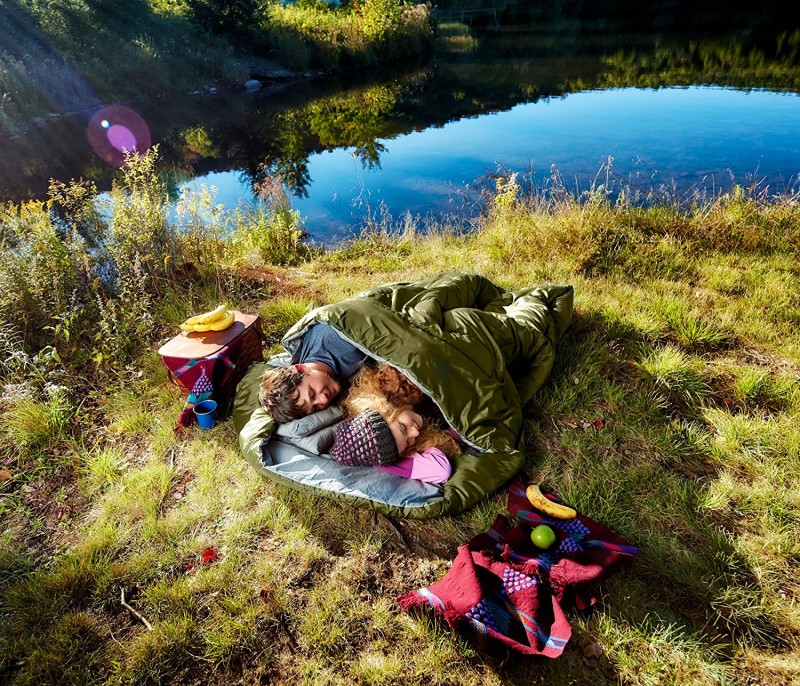 Sleepingo Double Sleeping Bag For Backpacking, Camping, Or Hiking