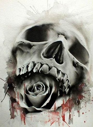 Skull Tattoo By Glen Preece