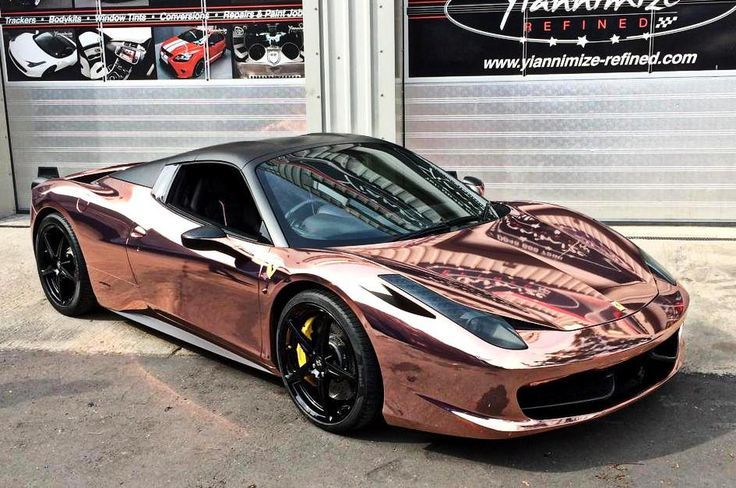 Rose Gold Ferrari 458 Spider with Armytrix Exhaust