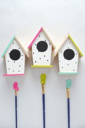 DIY Hand Painted Birdhouses