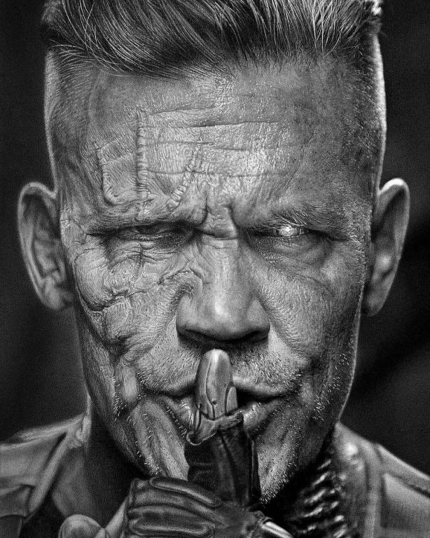 Be Quiet By Justin Cohen, Pencil Drawing