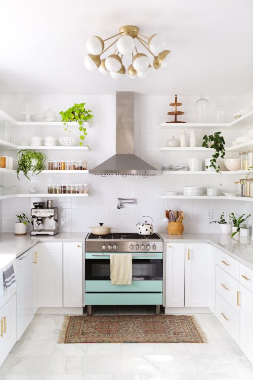 10 Wonderful Bold White Kitchens