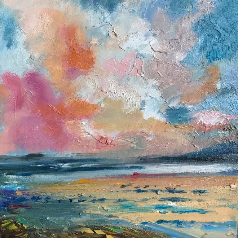 Calm Sea by Idil Güral, Oil Painting