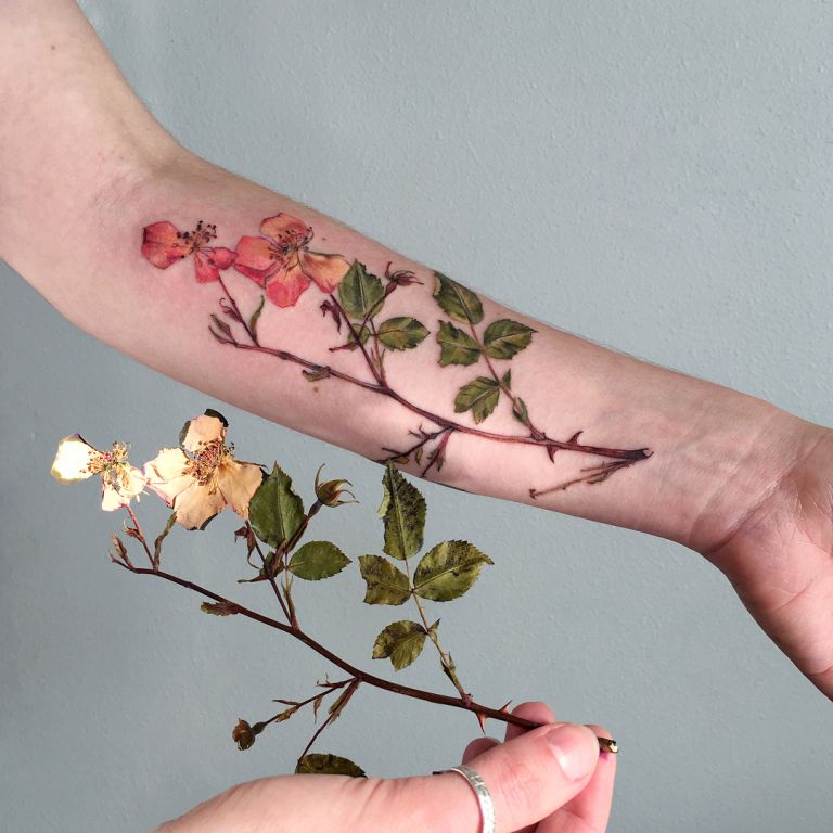 Dried Rose Tattoo By Ritkittattoo