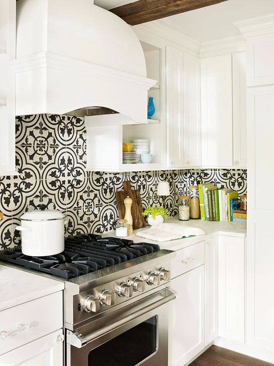 10 Wonderful Bold White Kitchens