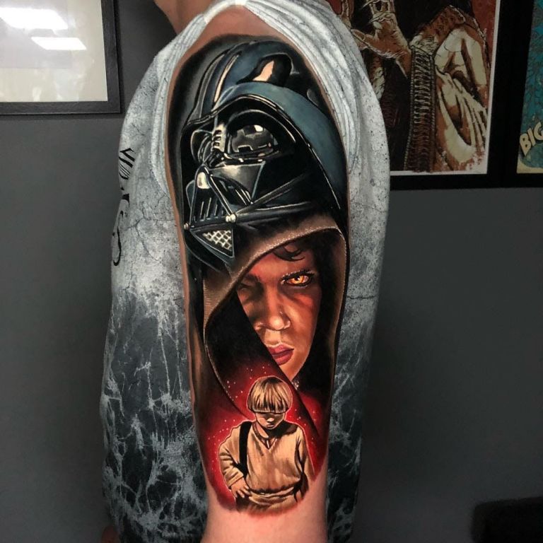 Star Wars Tattoo by Alex Rattray