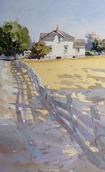 On the West Side by Mike Kowalski, Watercolor Painting