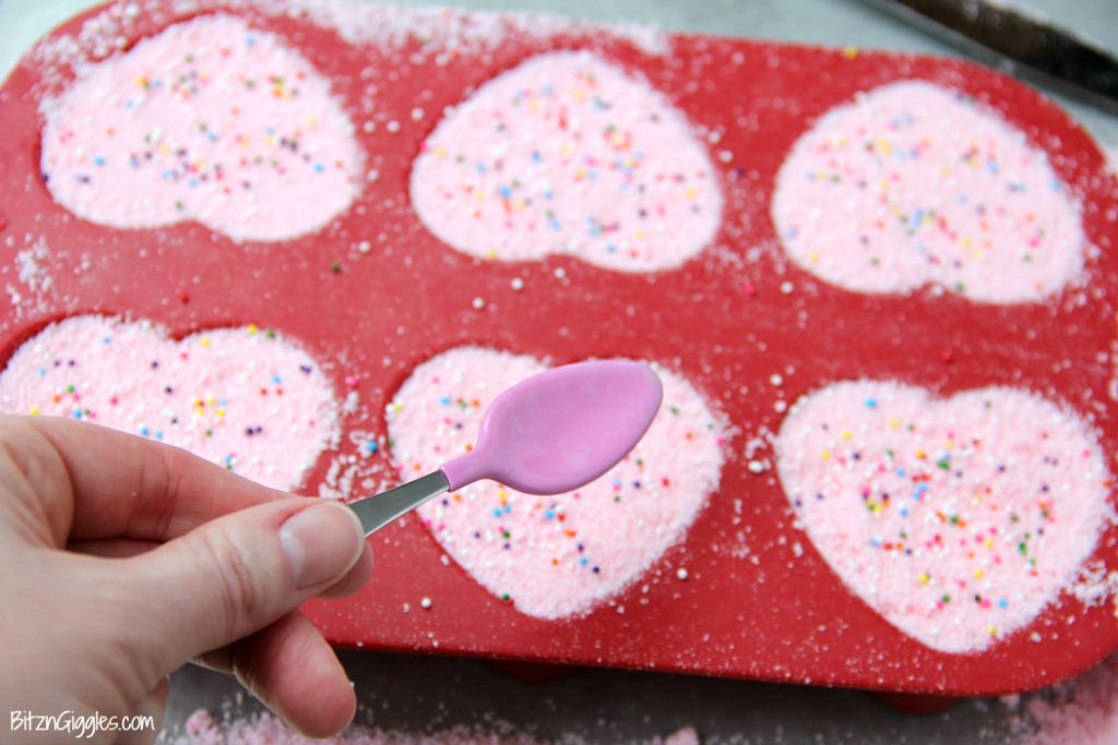 DIY Rainbow Sprinkle Bath Bombs